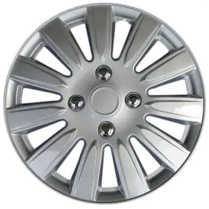 KT Silver 15in Wheel Cover 4 Pack